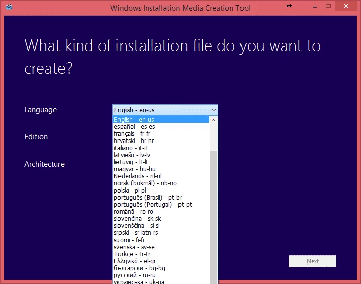 Media Creation Tool — captura de tela 2
